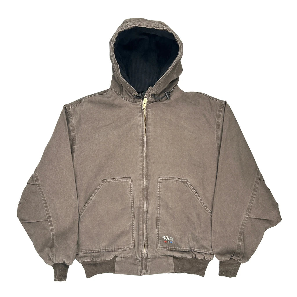 image of Workwear Walls Oversized Jacket - Large Brown Cotton