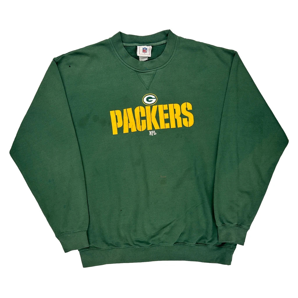 image of Packers Nfl Graphic Sweatshirt - XL Green Cotton