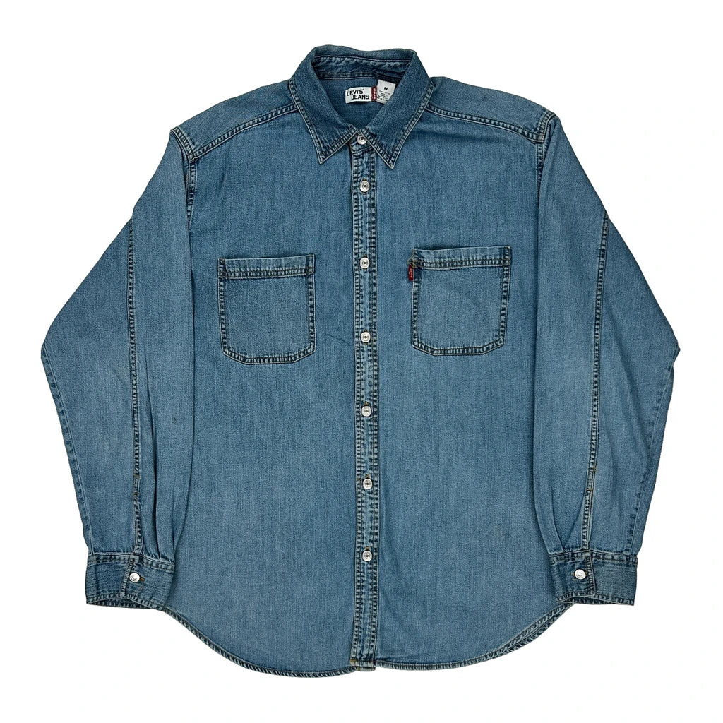 image of Levis Denim Shirt - Medium Blue Cotton