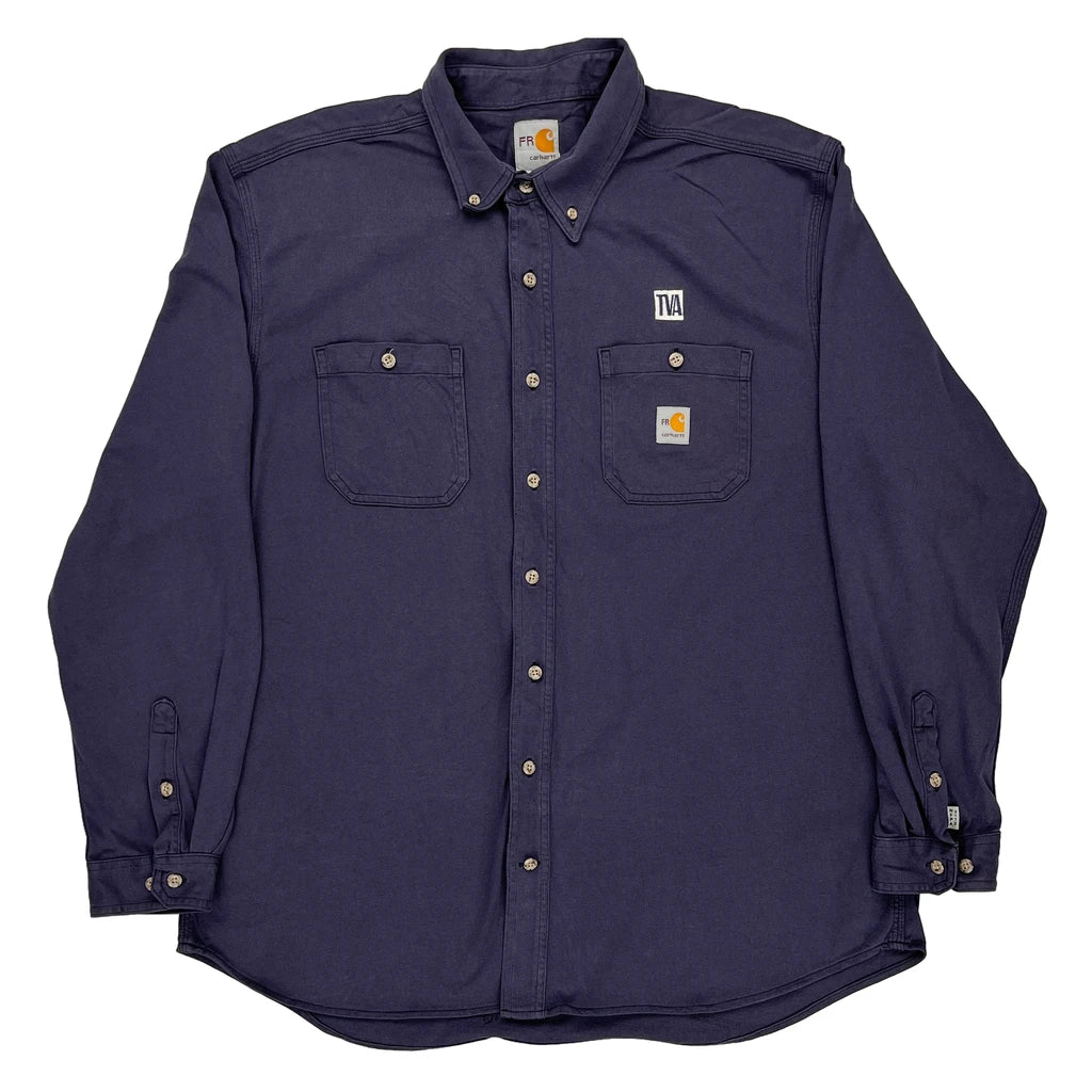image of Tva Carhartt Shirt - XL Blue Cotton