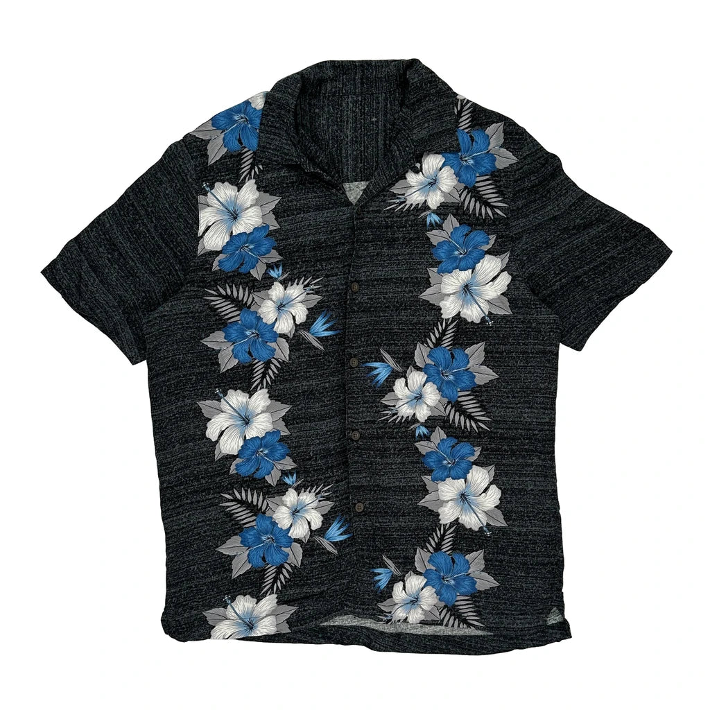 image of George Hawaiian Shirt - Medium Black Viscose