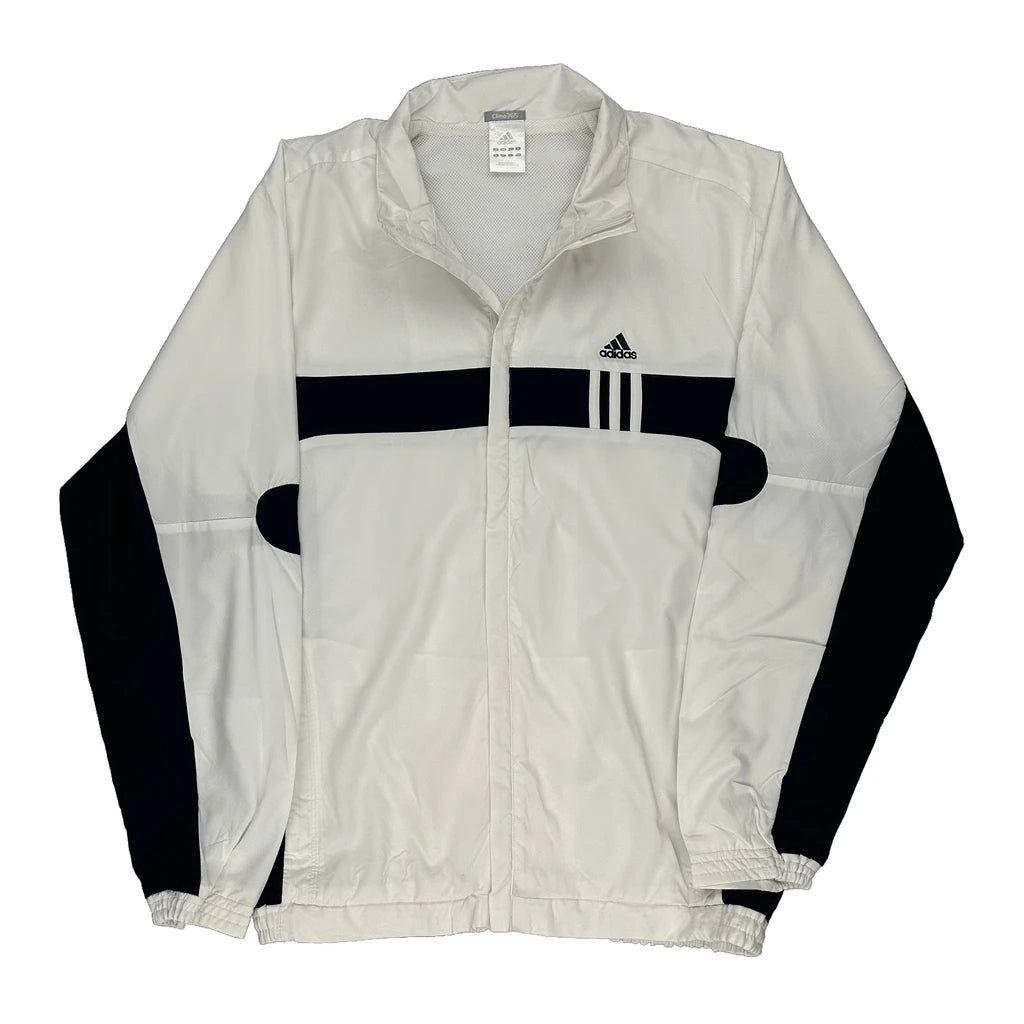 image of Clima365 Adidas Track Jacket - Large White Polyester