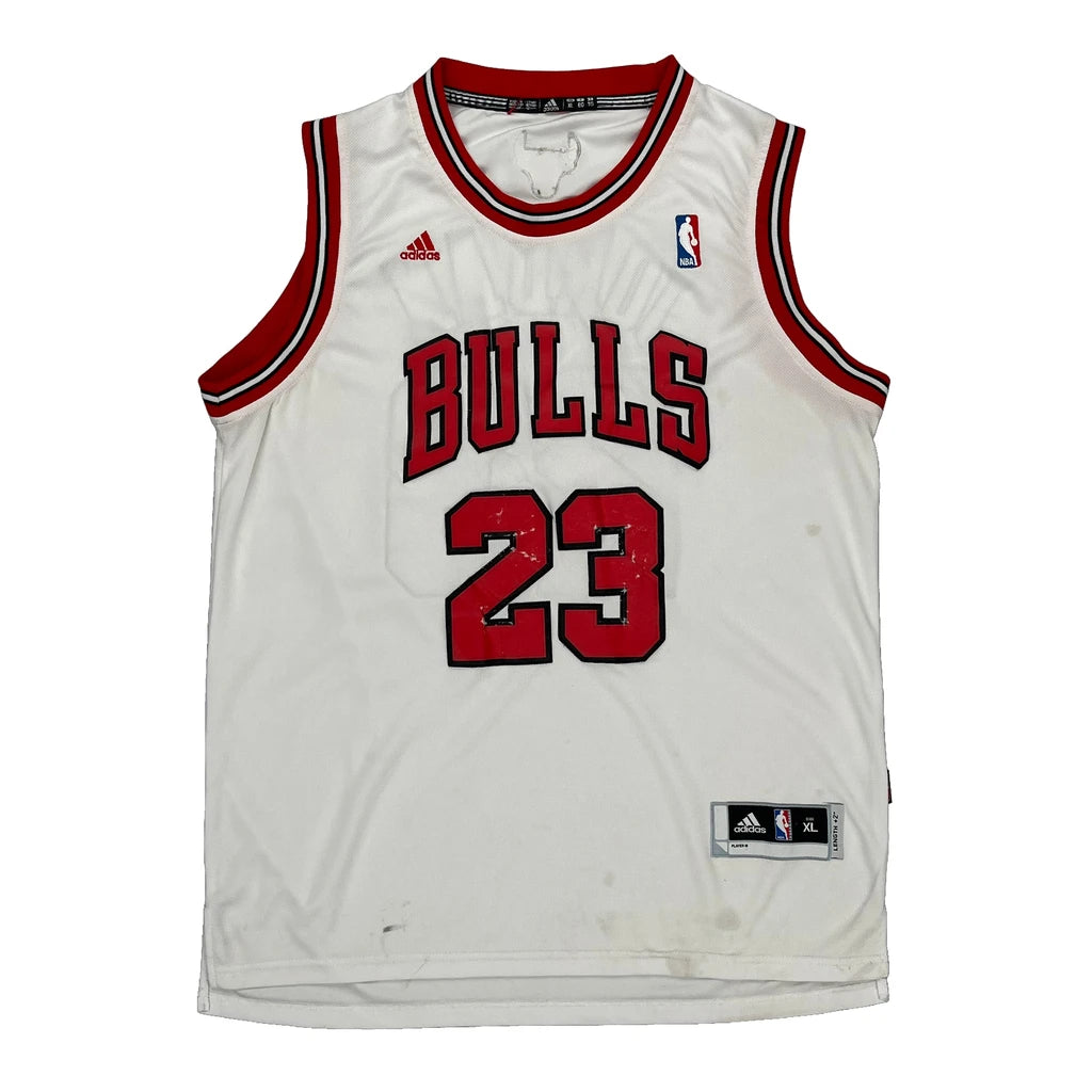 image of Chicago Bulls Adidas Nba Jersey - XL White Polyester