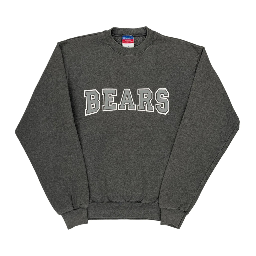 image of Bears Champion Sweatshirt - Small Grey Cotton Blend