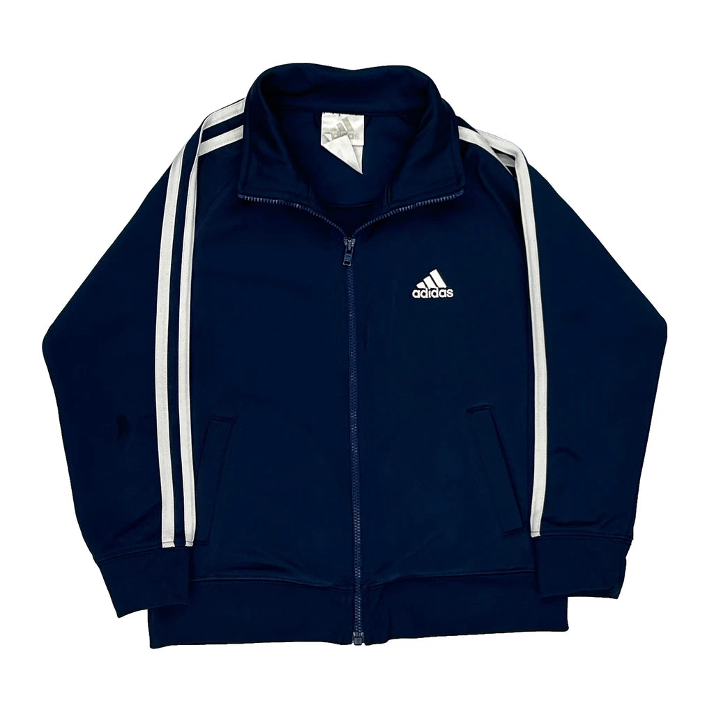 image of Age 5 Adidas Graphic Track Jacket - Small Navy Polyester
