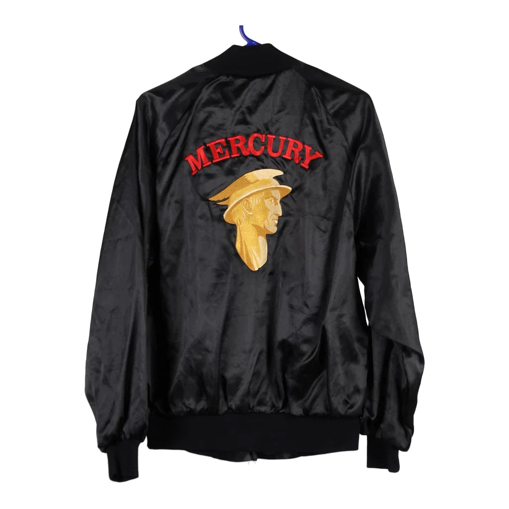 image of Mercury West Ark Graphic Varsity Jacket - Large Black Polyester