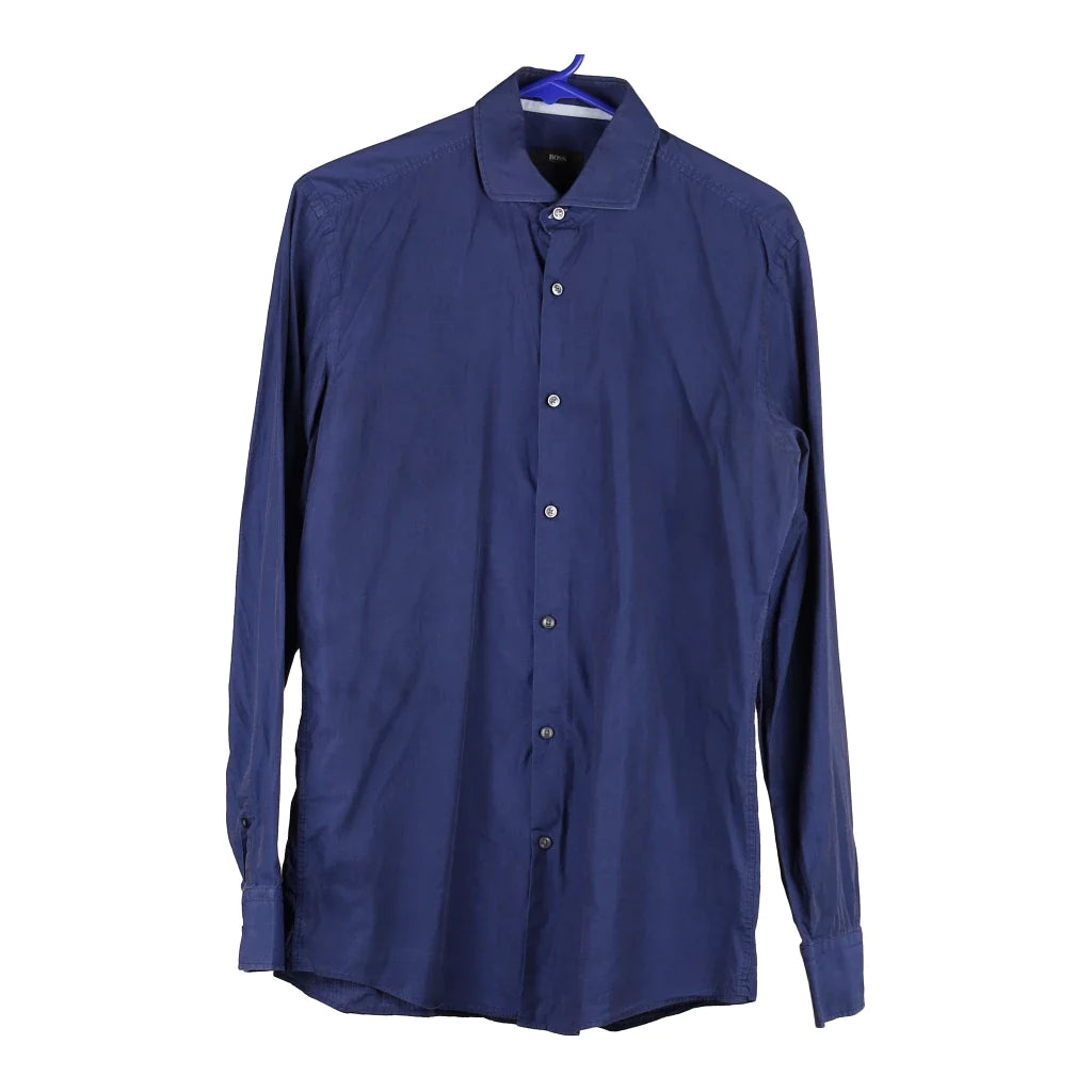 image of Boss Shirt - Medium Navy Cotton