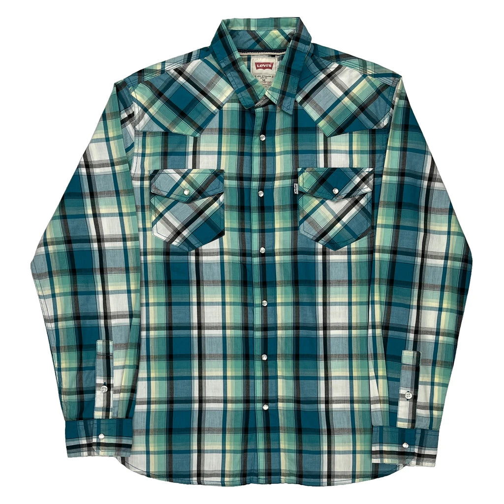 image of Levis Checked Shirt - Medium Multicoloured Cotton Blend
