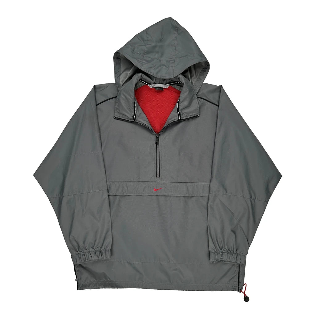 image of Nike Windbreaker - Large Grey Nylon