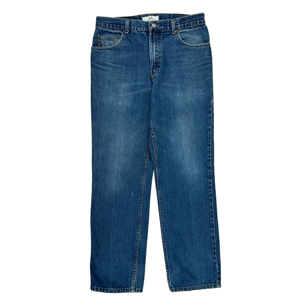image of Armani Exchange Jeans - 32W 32L Blue Cotton