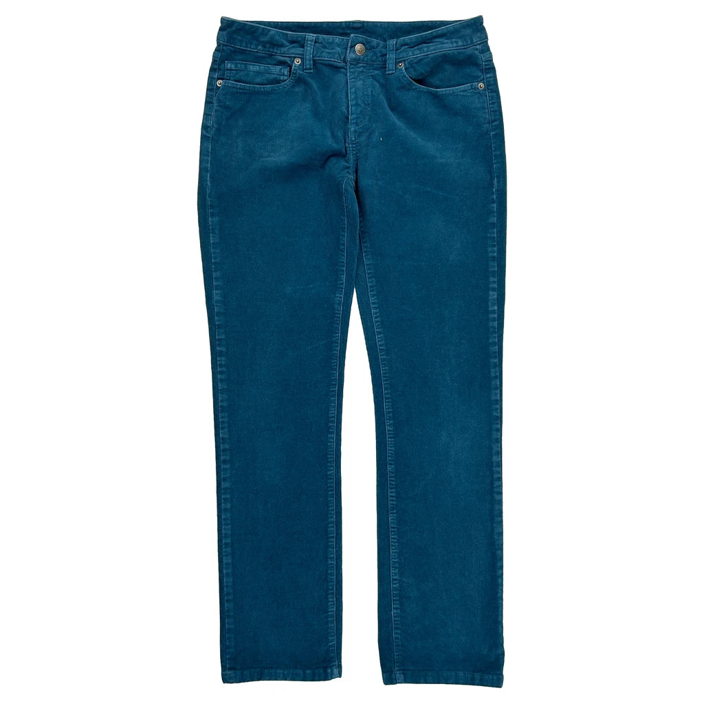image of Patagonia Cord Trousers - 32W UK 10 Blue Cotton