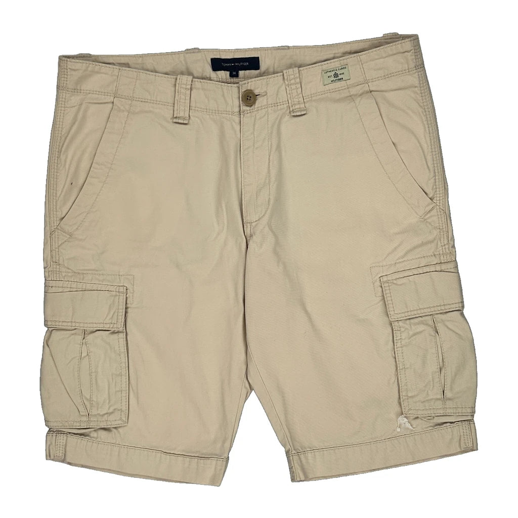 image of Tommy Hilfiger Cargo Shorts - 37W 10L Beige Cotton