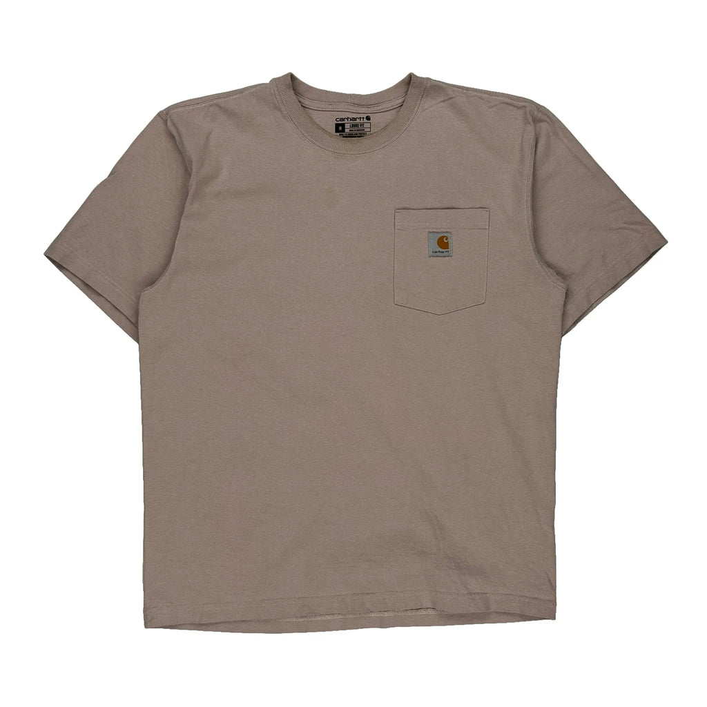 image of Carhartt T-Shirt - Medium Beige Cotton