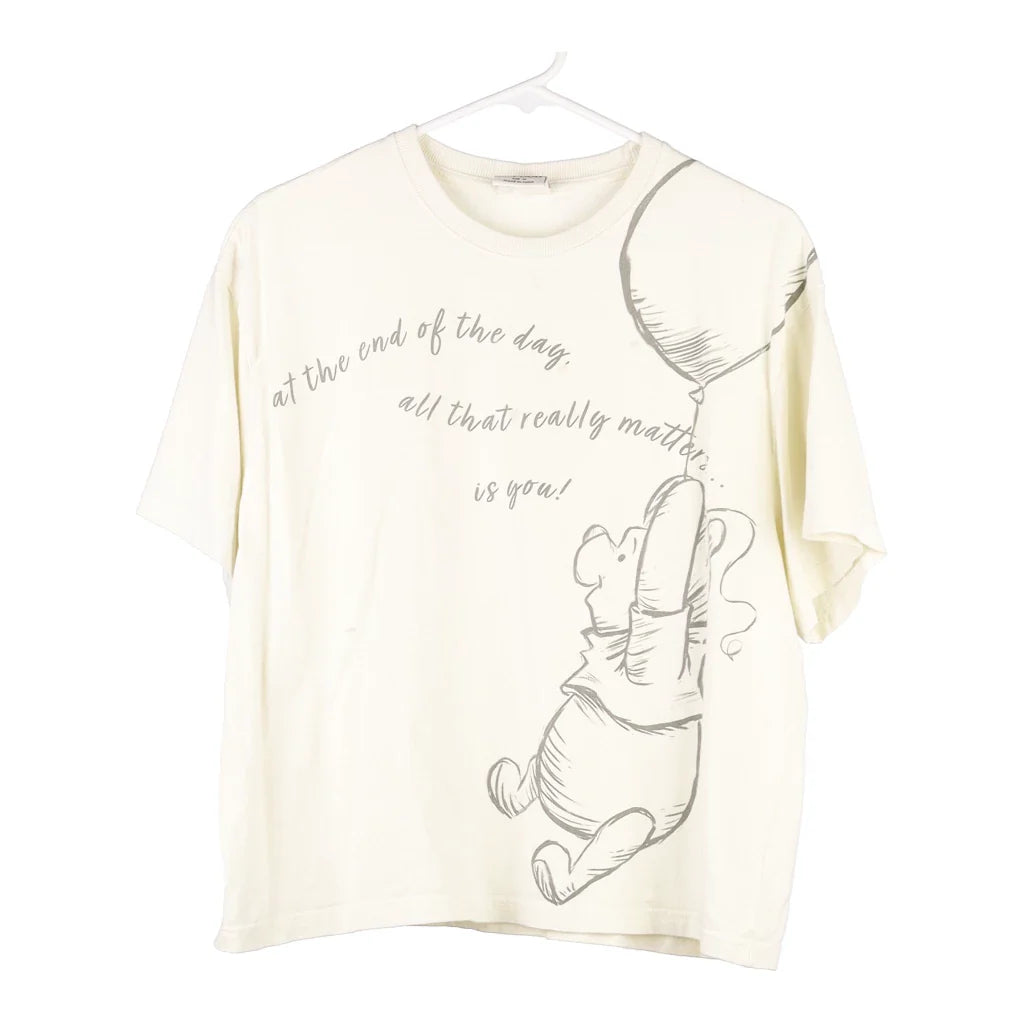 image of Winnie The Pooh Disney Graphic T-Shirt - Medium Cream Cotton