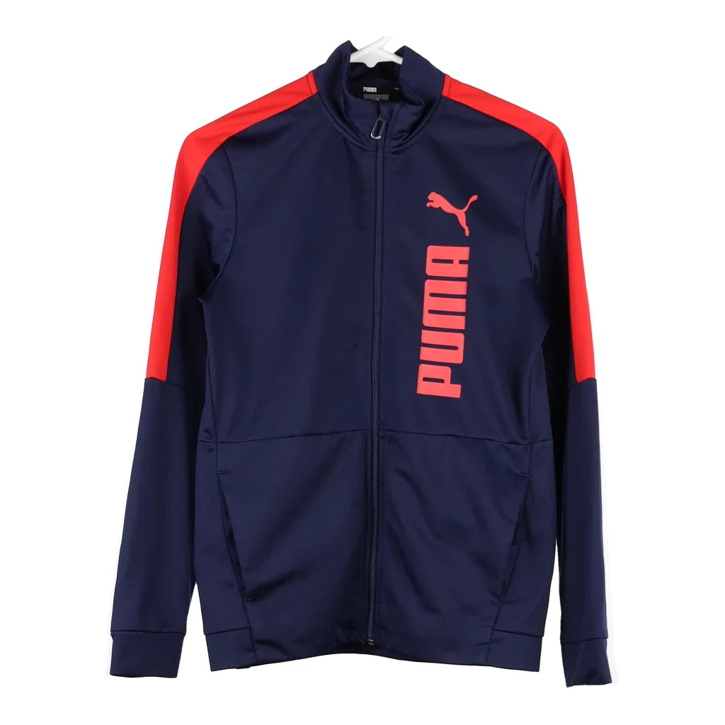 image of Age 13-14 Puma Track Jacket - XL Navy Polyester