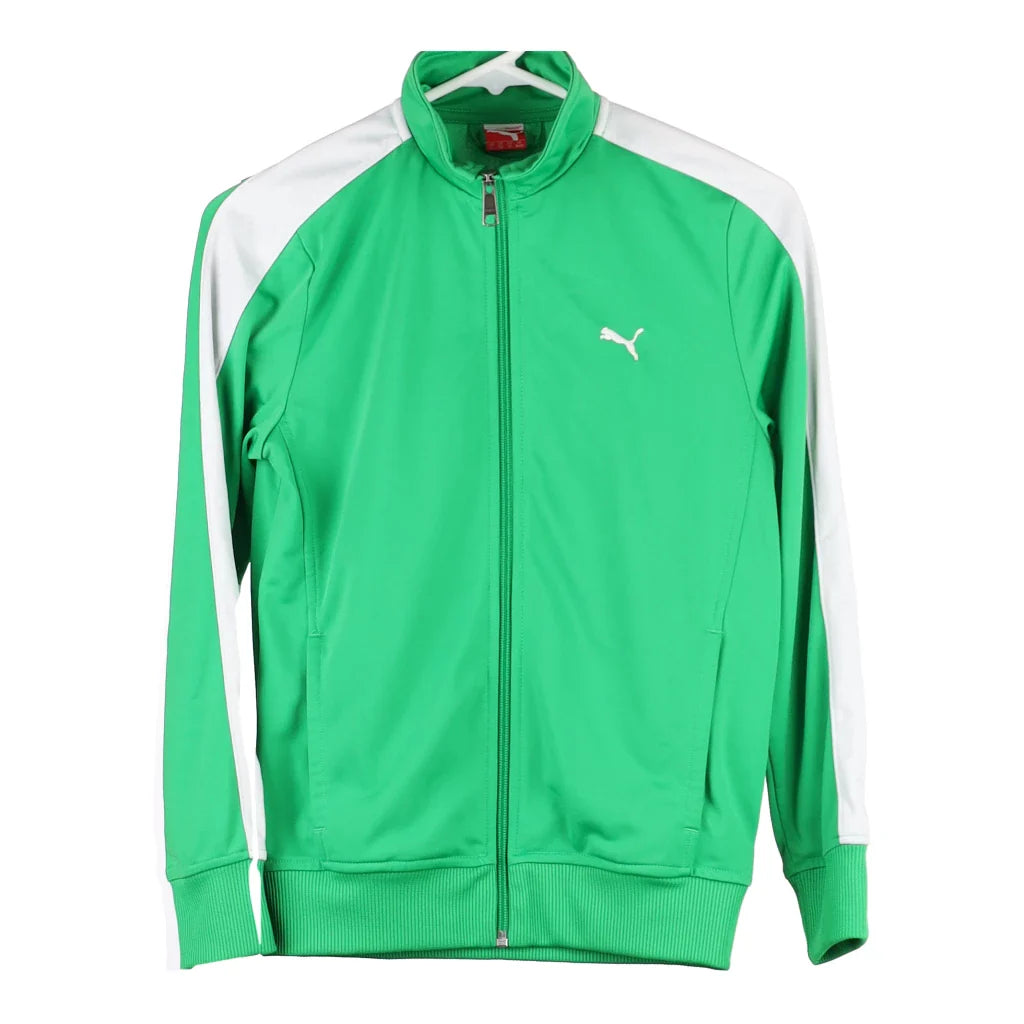 image of Age 12 Puma Track Jacket - Large Green Polyester