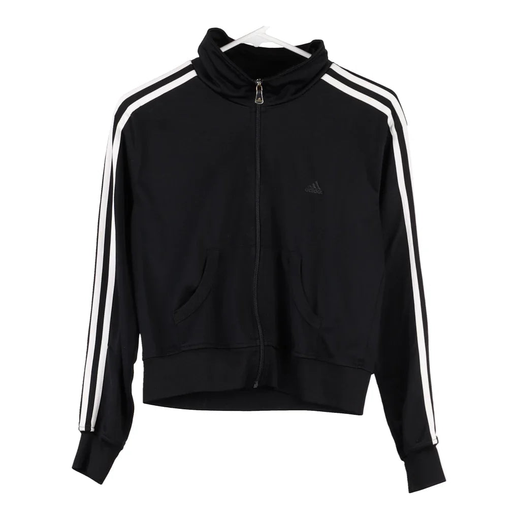 image of Age 10 Adidas Track Jacket - Small Black Polyester