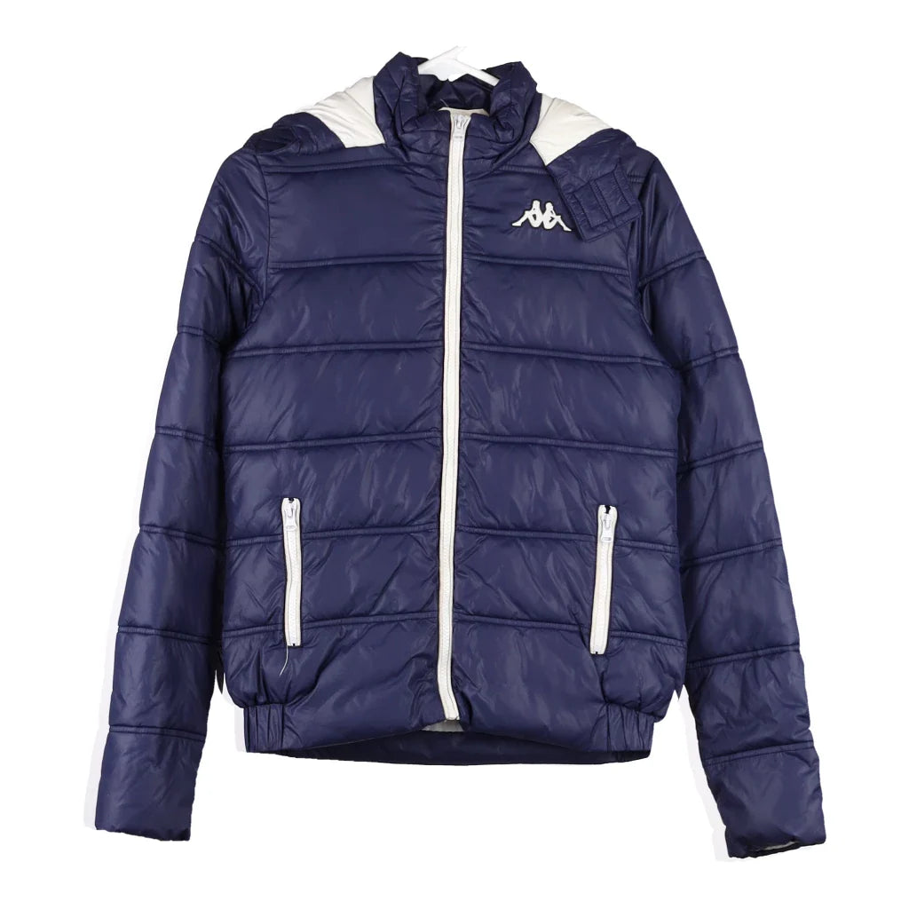 image of Age 14-16 Kappa Puffer - Small Navy Nylon