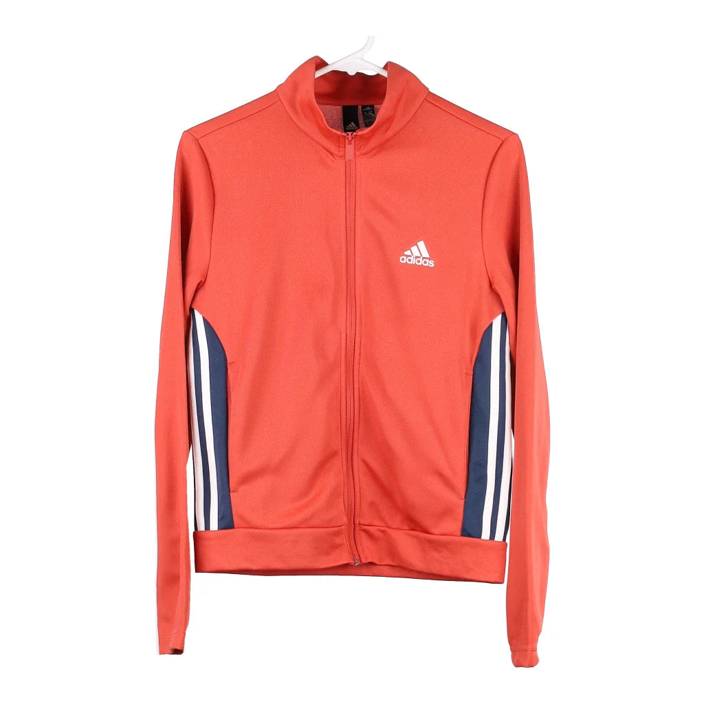 image of Adidas Track Jacket - Small Orange Polyester