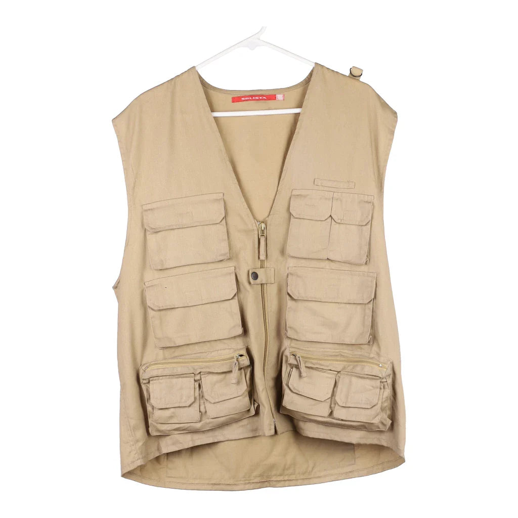 image of Solista Gilet - Large Beige Polyester