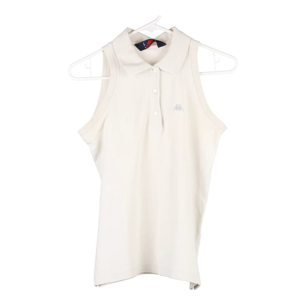 image of Kappa Polo Shirt - Small White Cotton