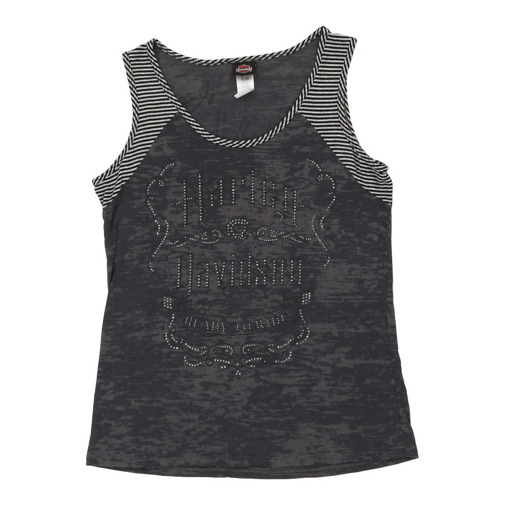 Image of Renton Washington Harley Davidson Top - Large Grey Cotton