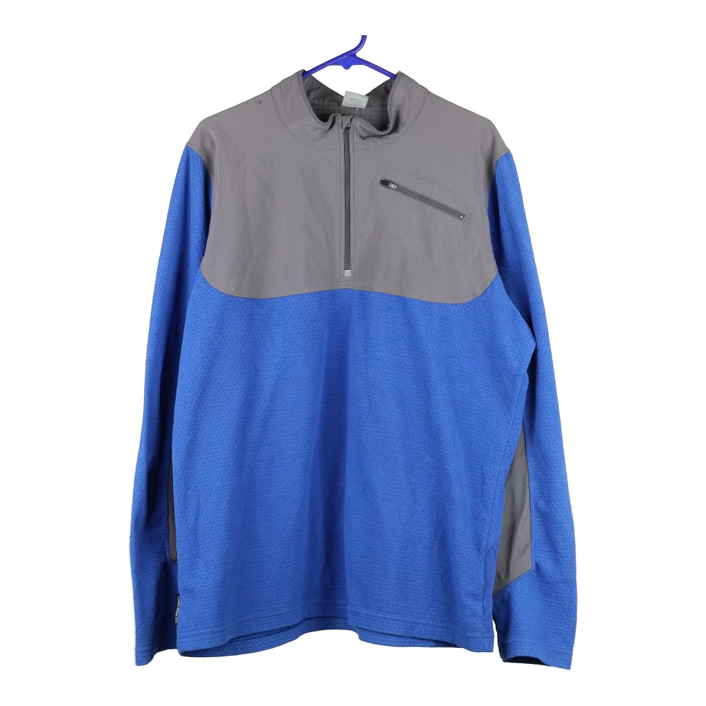 image of Nike Fleece Jacket - XL Blue Polyester