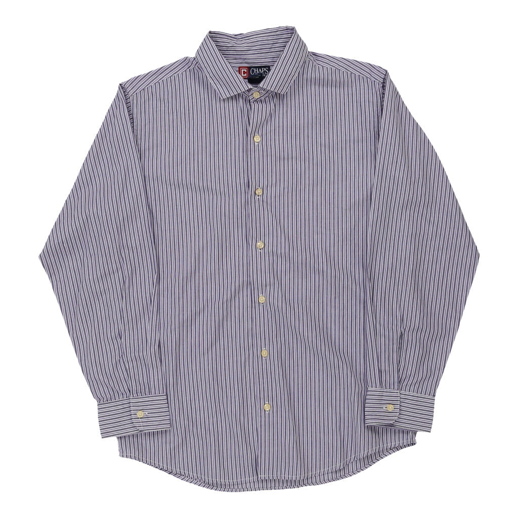 image of Age 12-14 Chaps Ralph Lauren Striped Shirt - Large Purple Cotton