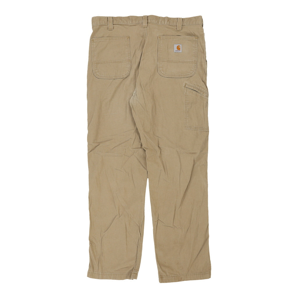 image of Carhartt Trousers - 37W 31L Beige Cotton