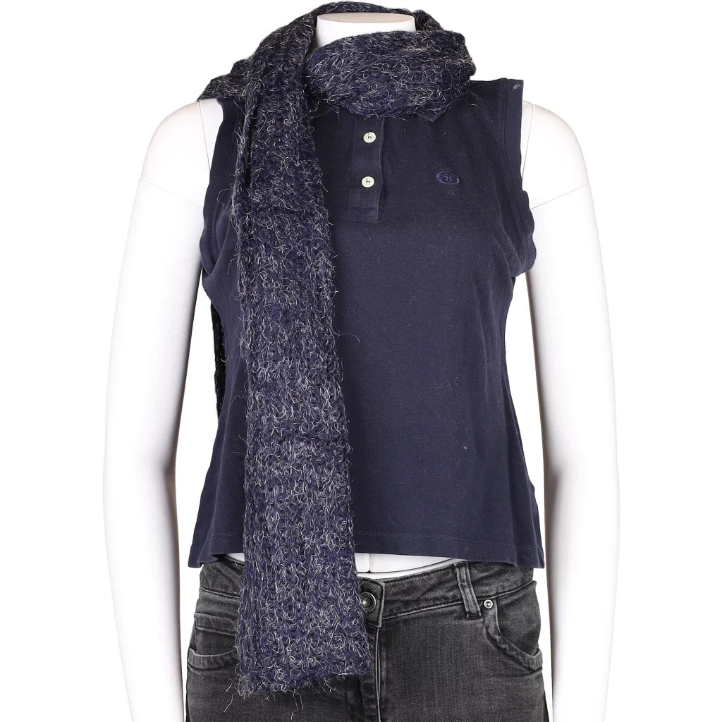 image of Gian Marco Venturi Scarf - No Size Navy Acrylic Blend