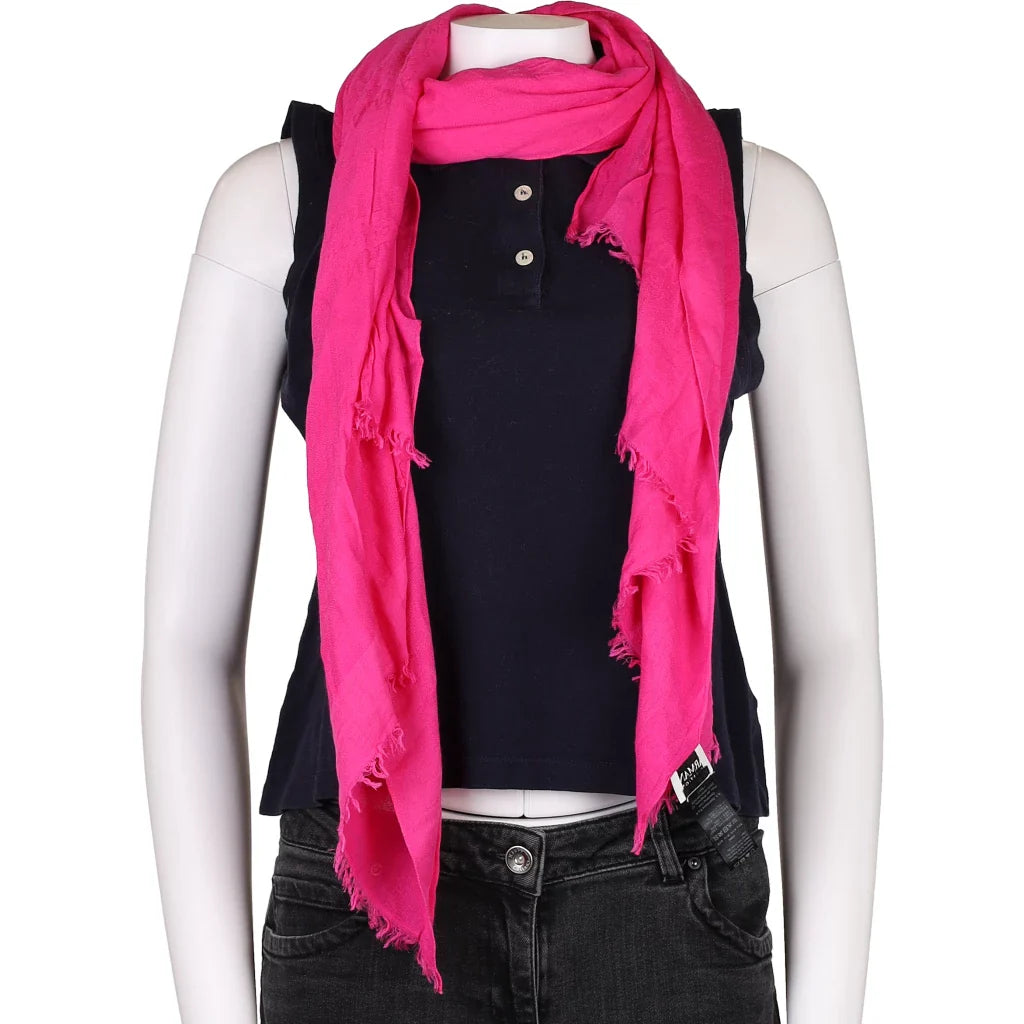 image of Armani Scarf - No Size Pink Viscose Blend
