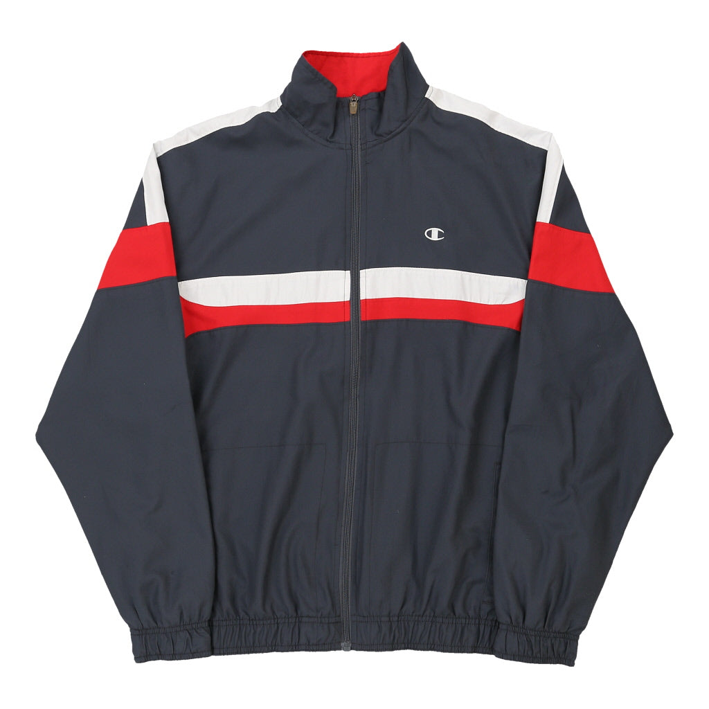 image of Champion Track Jacket - Medium Grey Nylon