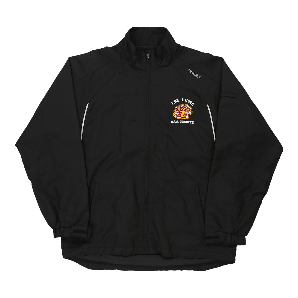 Image of Lac St. Louis Lions Reebok College Jacket - Large Black Nylon