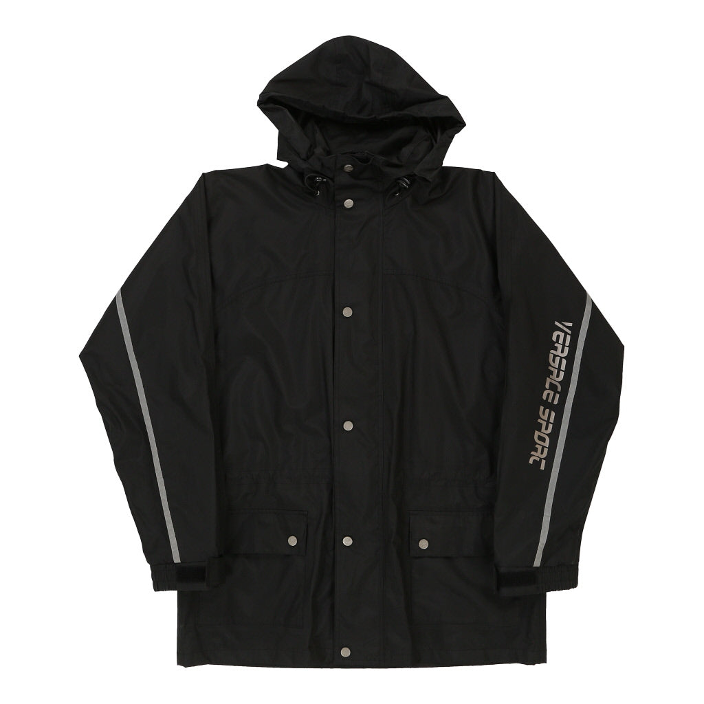 Image of Versace Jacket - Medium Black Polyester