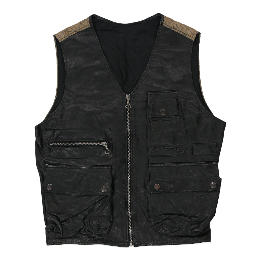 image of Unbranded Gilet - Large Black Leather