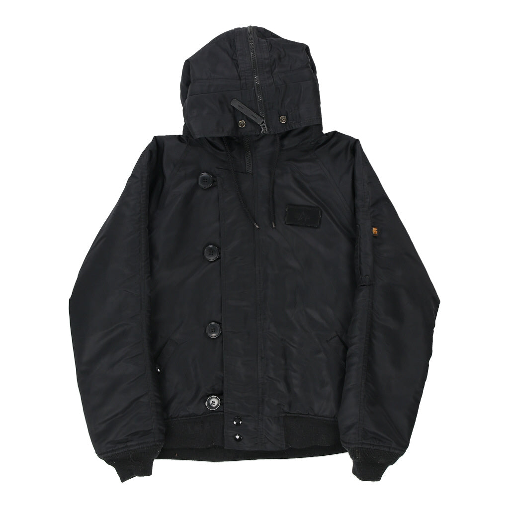 image of Age 14 Alpha Industries Puffer - Medium Black Polyester