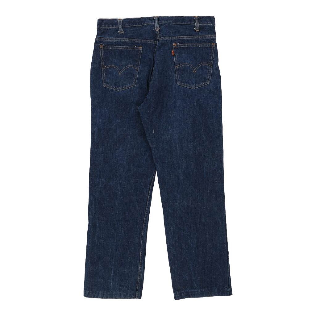 image of Orange Tab Levis Jeans - 37W 31L Blue Cotton