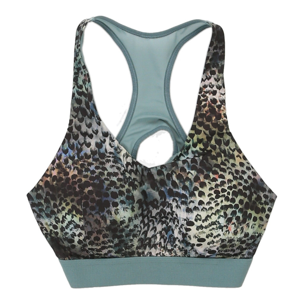 image of Unbranded Animal print Sports Bra - Large Blue Polyester