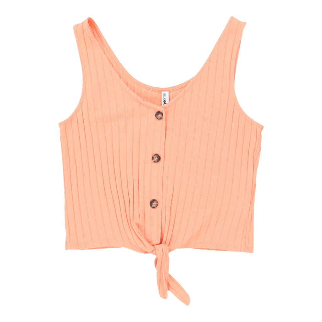 image of Page 1 Crop Top - Small Orange Cotton