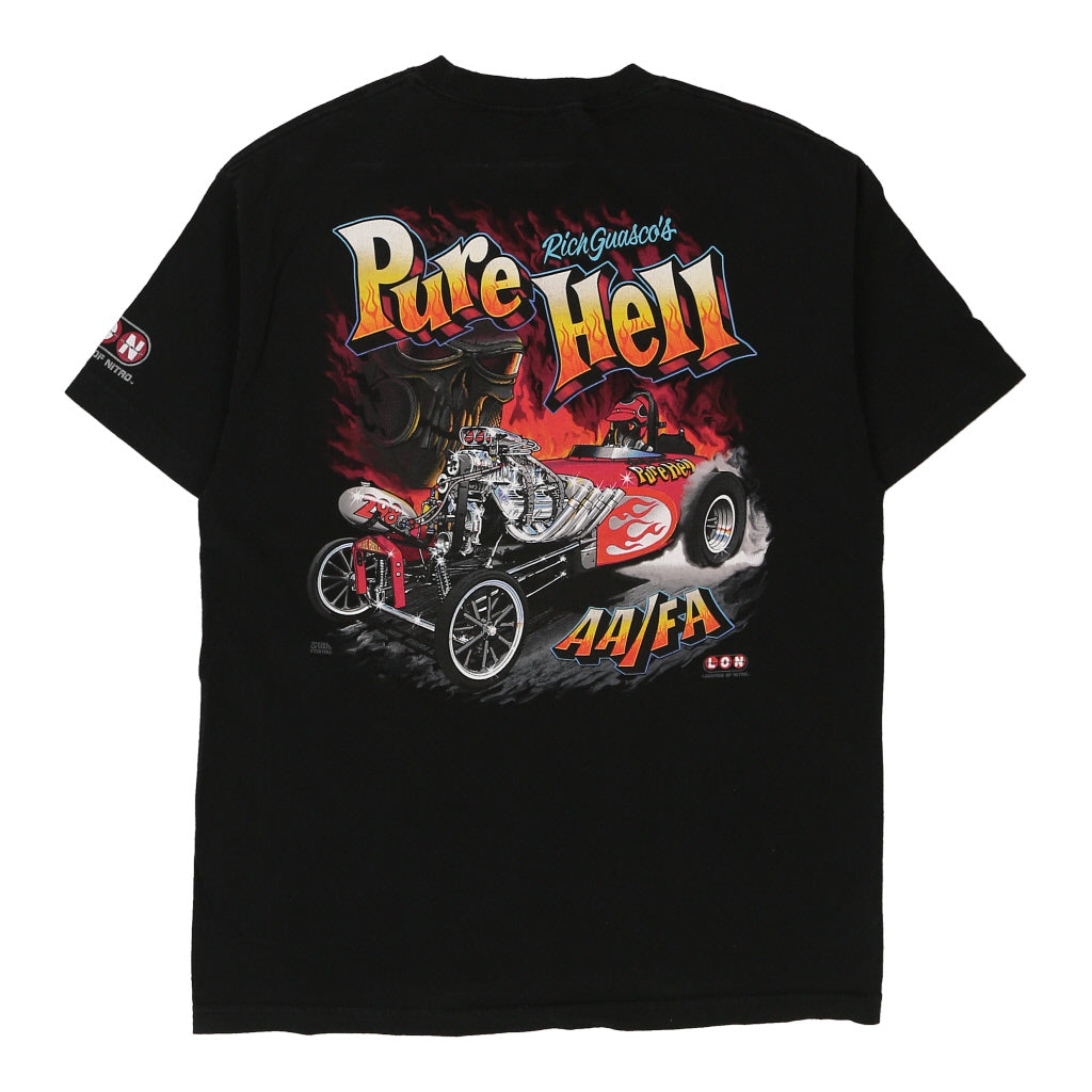 image of Rich Guasco's Pure Hell Unbranded Graphic T-Shirt - Medium Black Cotton