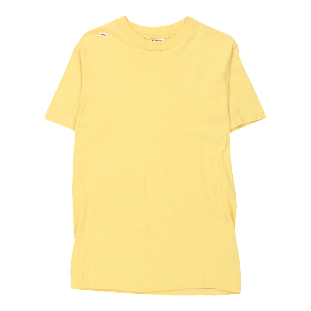 image of Hanes T-Shirt - Medium Yellow Cotton