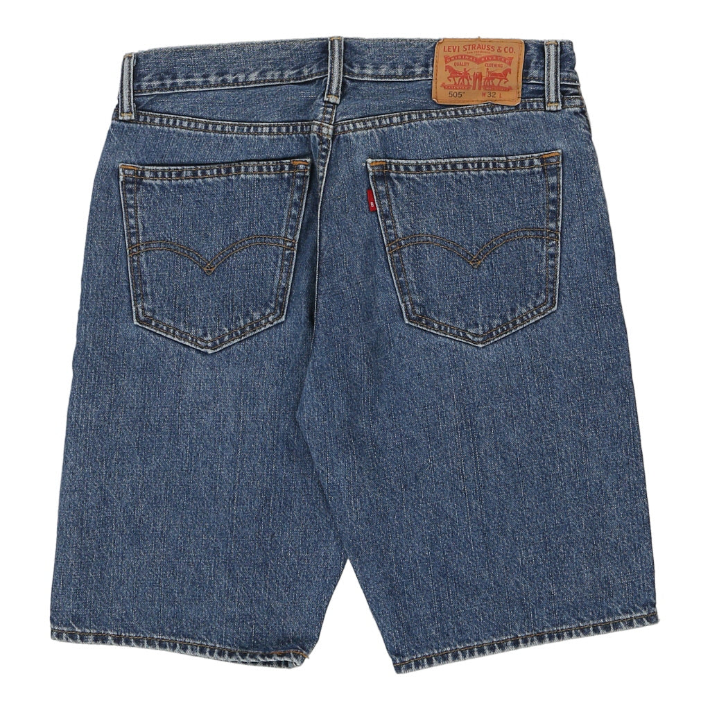 image of 505 Levis Denim Shorts - 32W 10L Blue Cotton