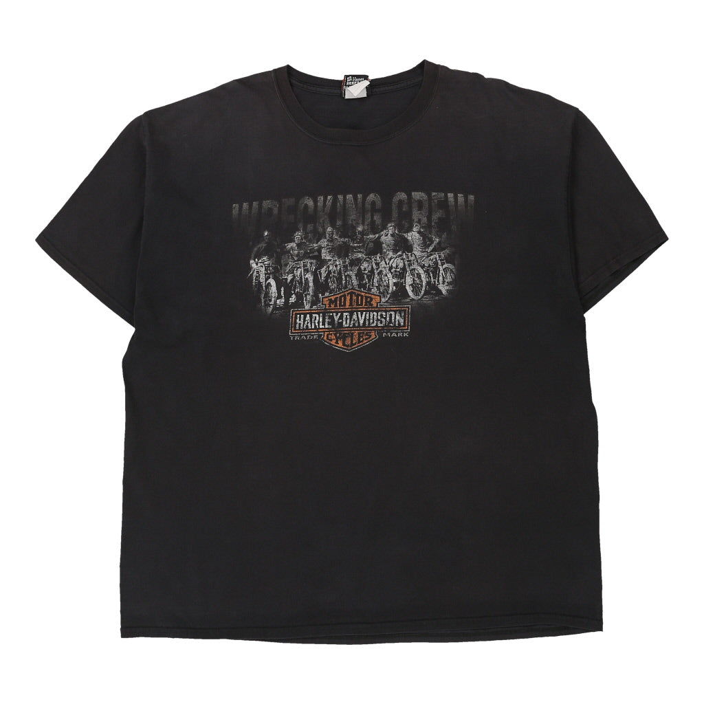 image of Cayuta, New York Harley Davidson Graphic T-Shirt - 2XL Black Cotton