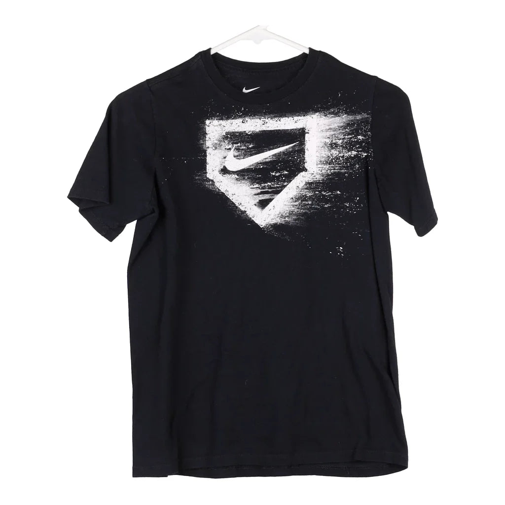 Image of Age 12 Nike T-Shirt - Large Black Cotton Blend