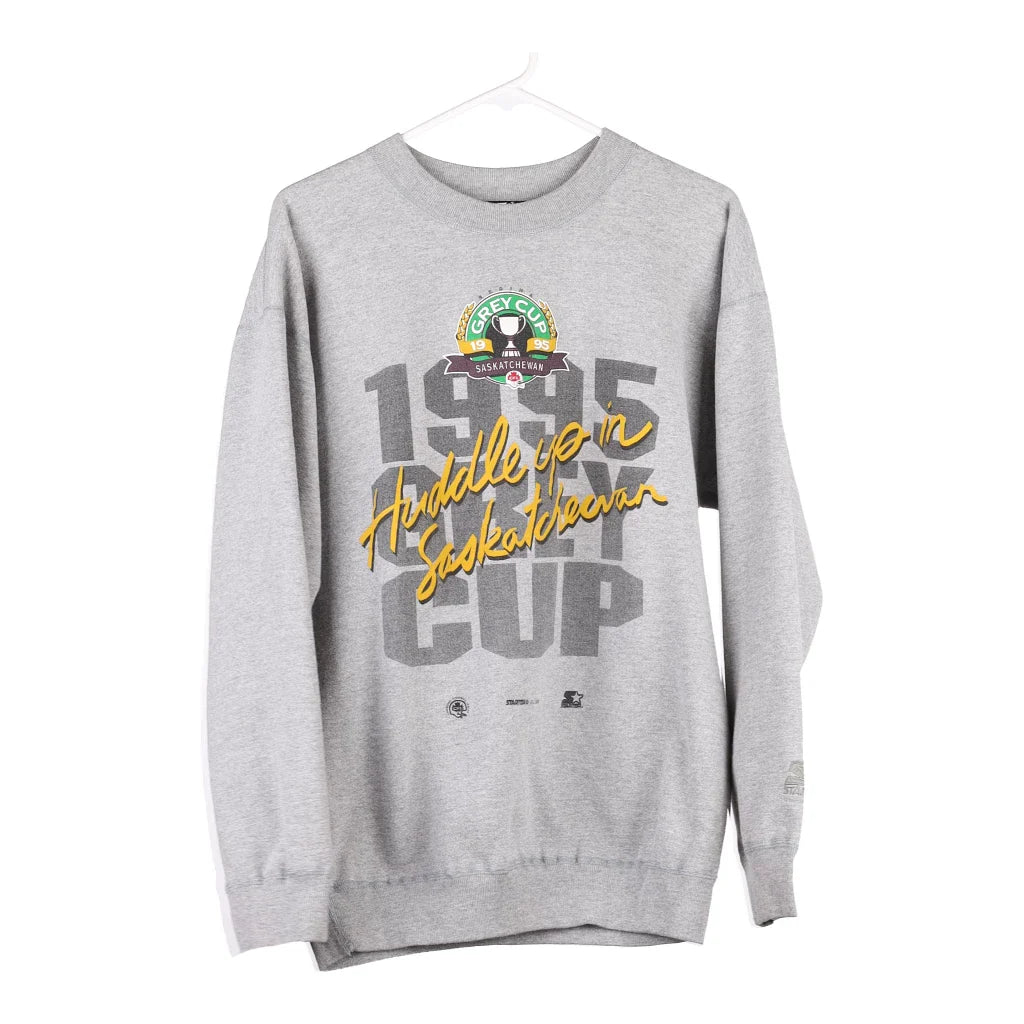 image of Starter Sweatshirt - Large Grey Cotton Blend