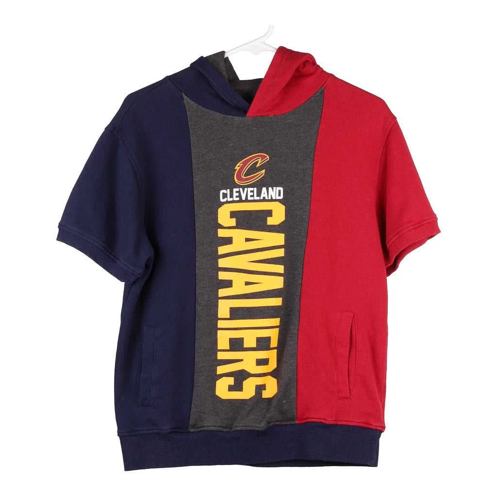 image of Cleveland Cavaliers Age 10-12 Nba Hoodie - XL Block Colour Cotton Blend