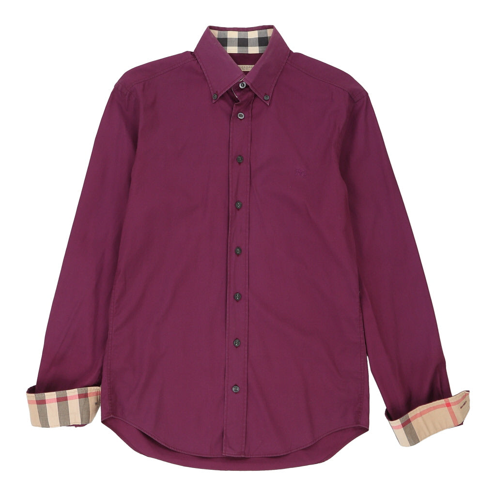 image of Burberry Brit Shirt - Small Purple Cotton