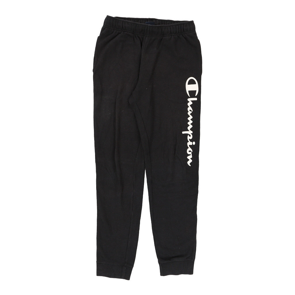 image of Champion Spellout Joggers - Small Black Cotton