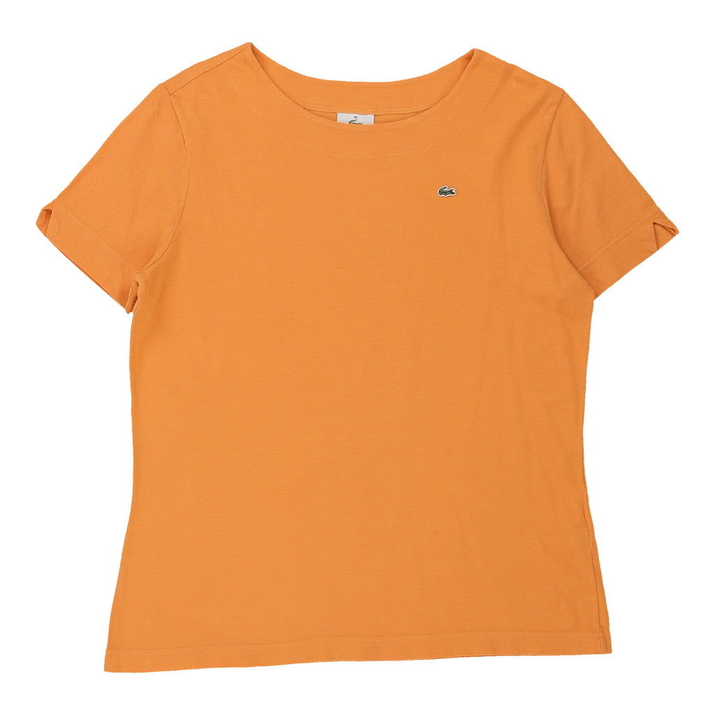 image of Lacoste T-Shirt - Large Orange Cotton