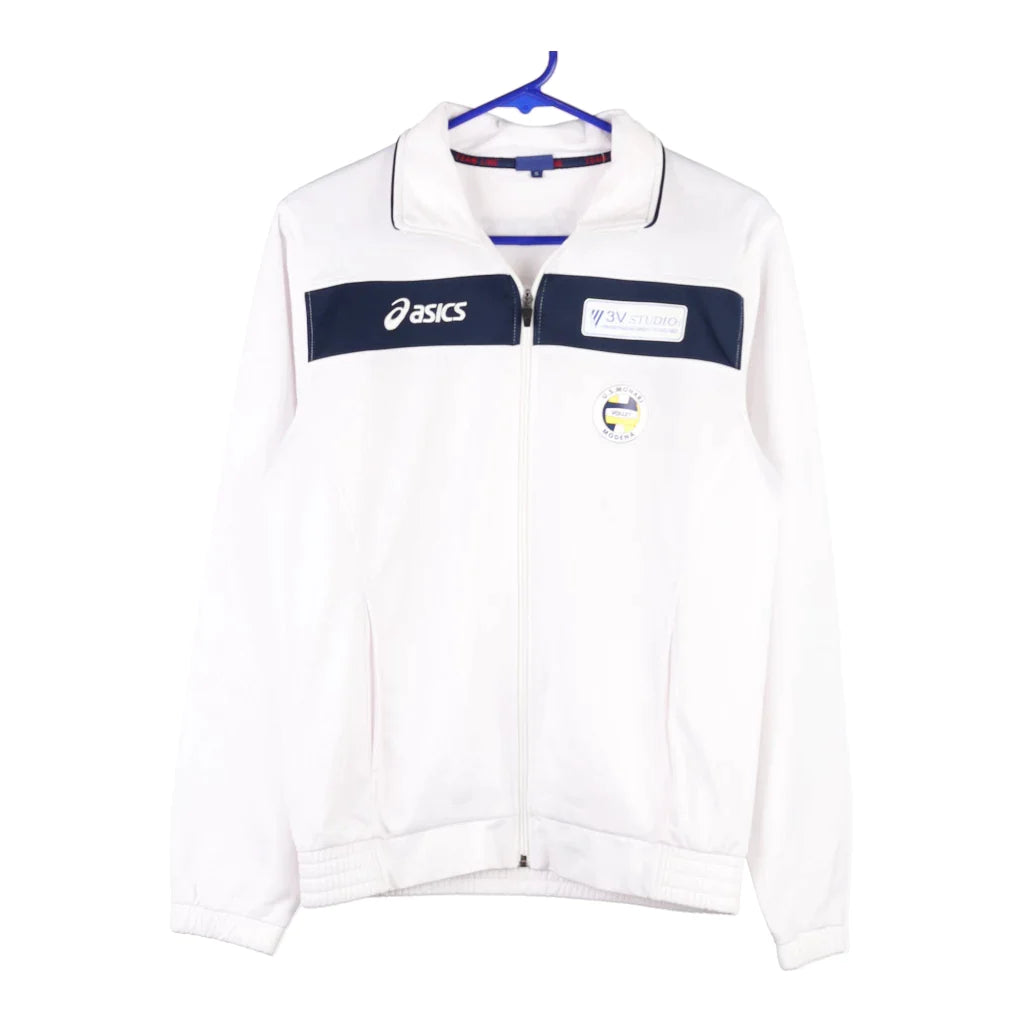 image of U.S Monari Modena Volley Asics Track Jacket - Small White Polyester Blend